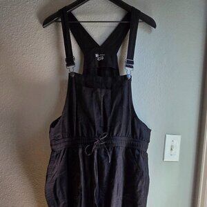 Black Jogger Overalls - No Boundaries - XL